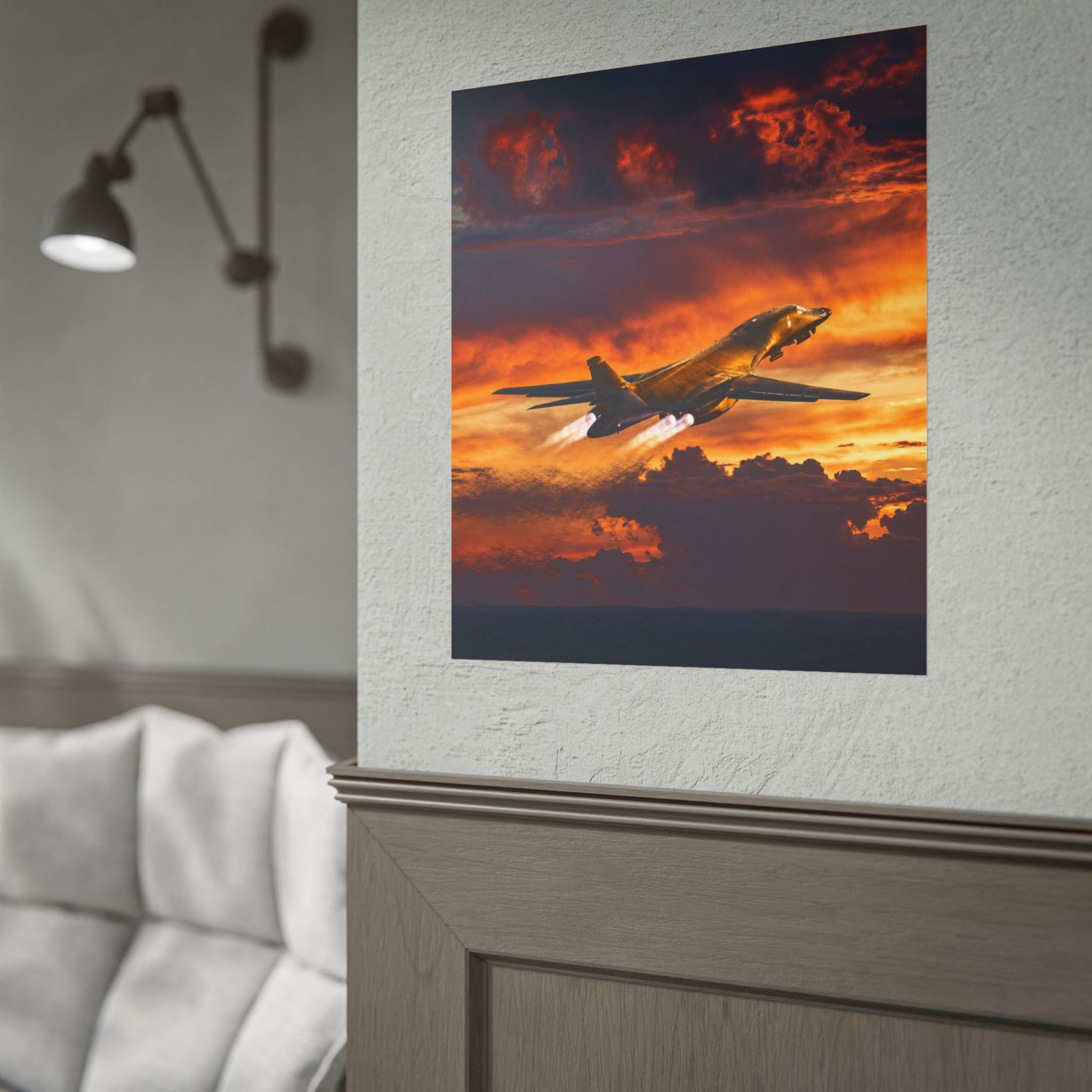 B-1B Lancer Last Flight Poster - Military Aviation Wall Art - Air Force Veteran Gift