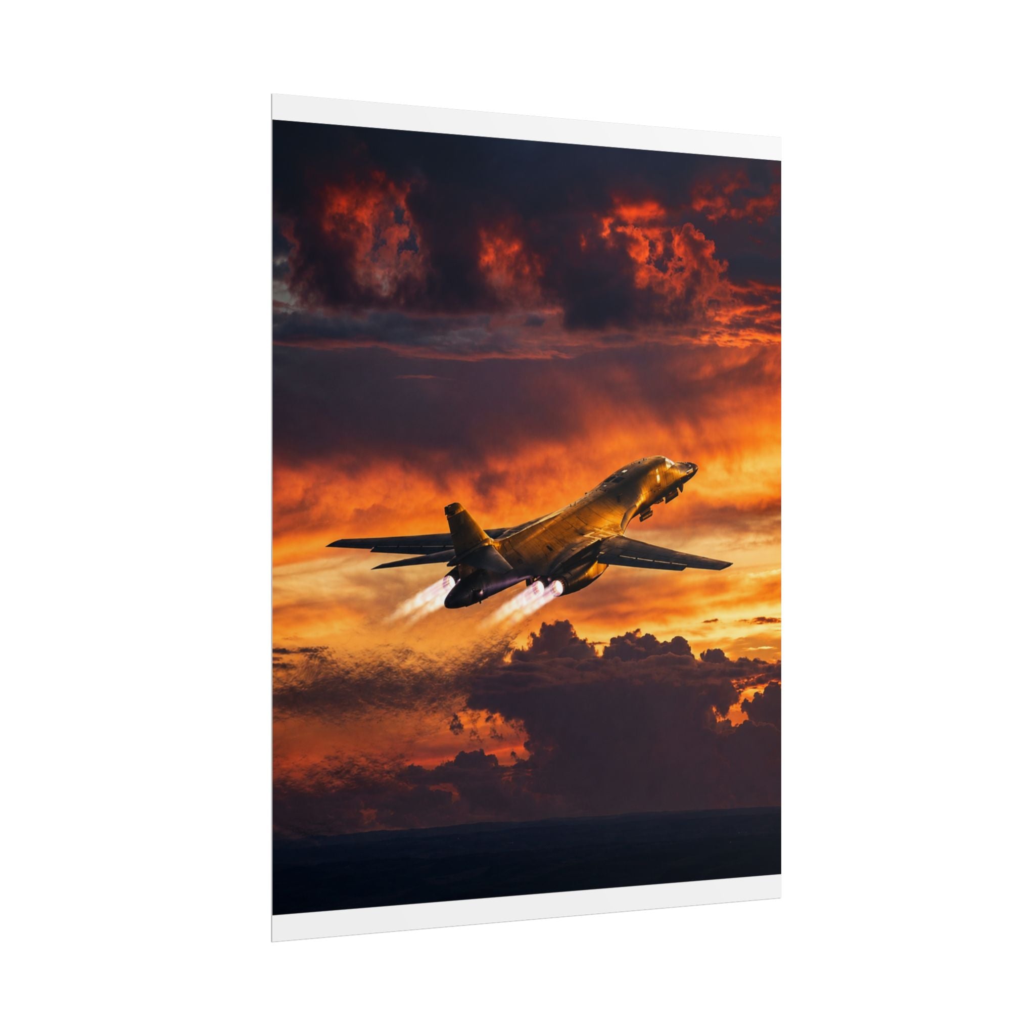 B-1B Lancer Last Flight Poster - Military Aviation Wall Art - Air Force Veteran Gift