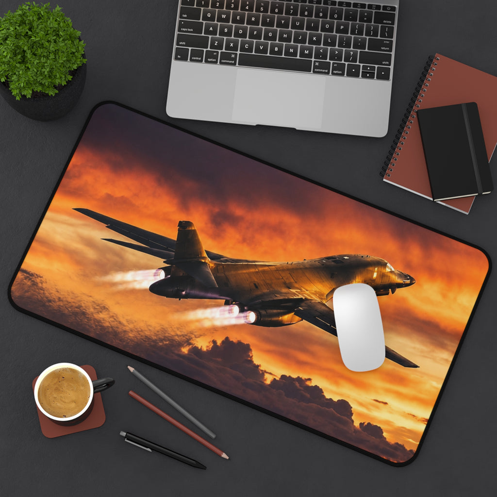 B-1B Lancer Last Flight Desk Mat - Military Aviation Office Gift - Air Force Veteran Gift