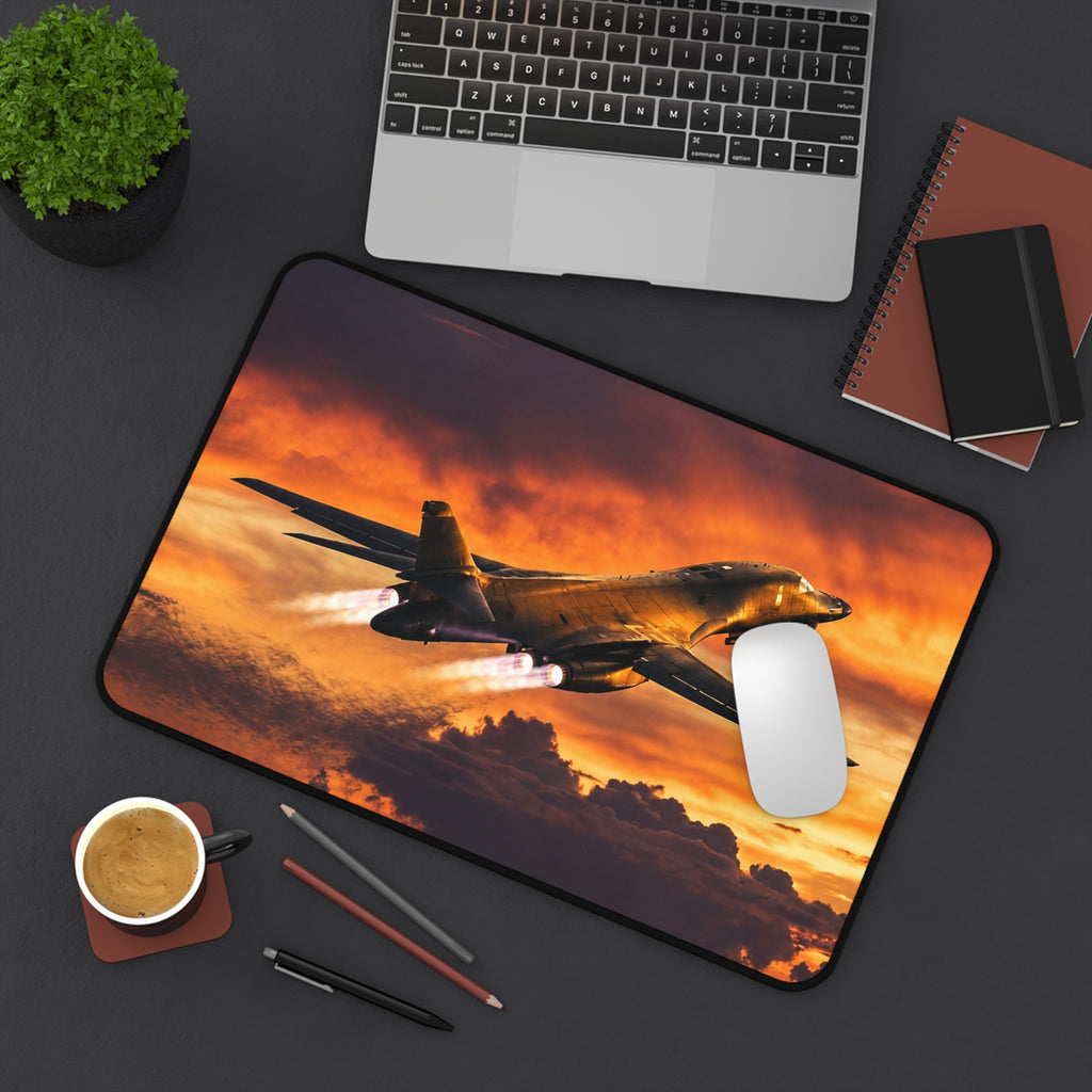 B-1B Lancer Last Flight Desk Mat - Military Aviation Office Gift - Air Force Veteran Gift