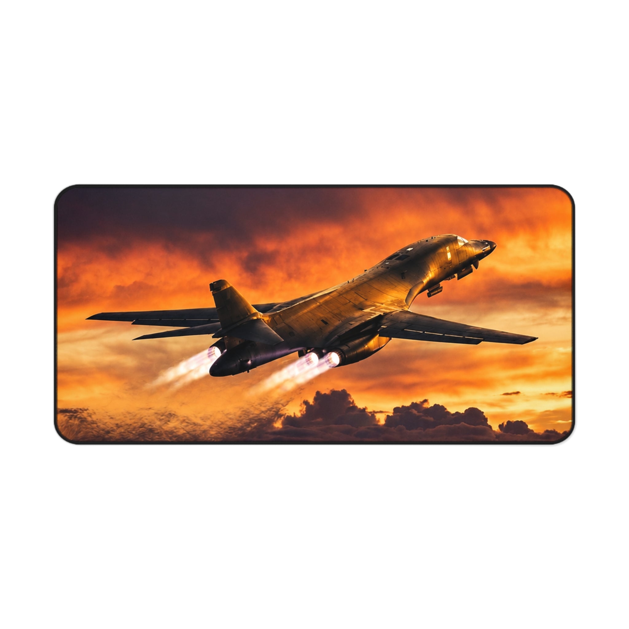 B-1B Lancer Last Flight Desk Mat - Military Aviation Office Gift - Air Force Veteran Gift