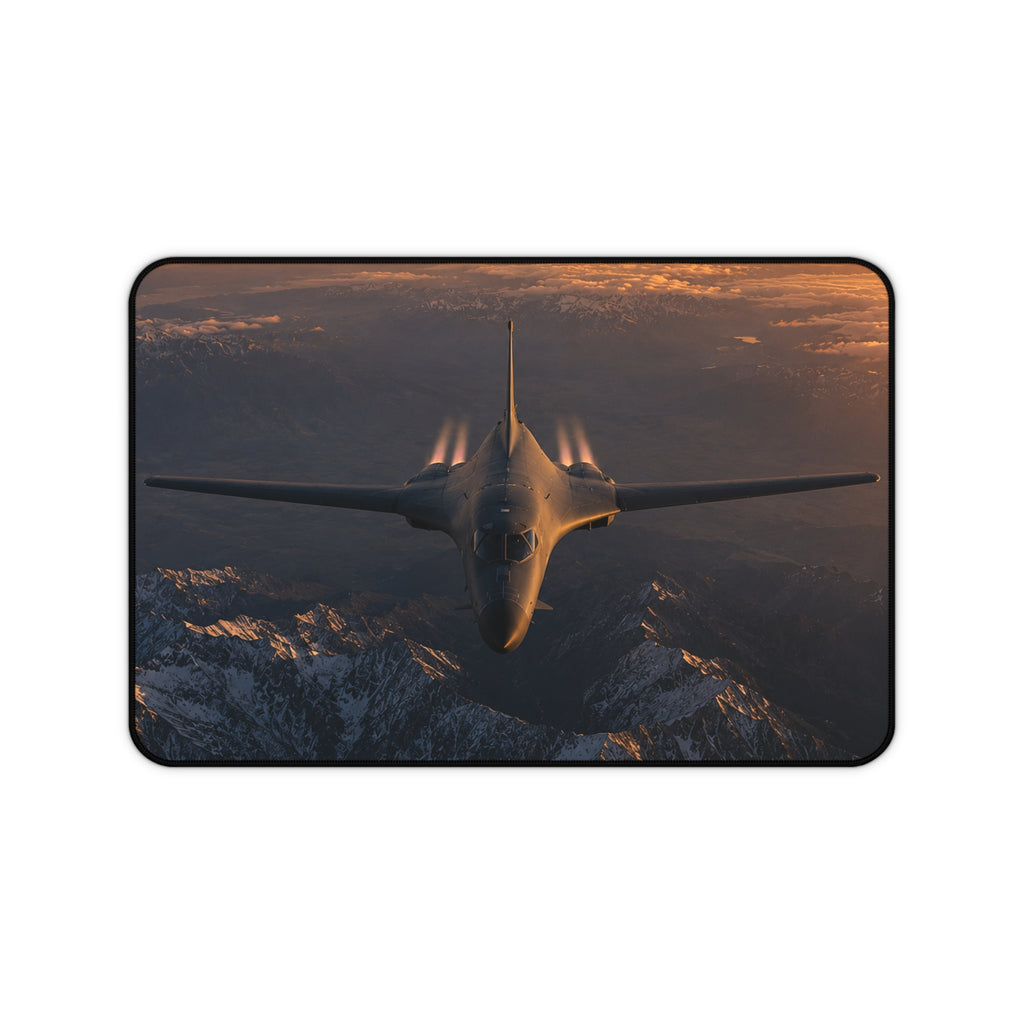 B-1B Lancer Forward Flight Desk Mat - Military Aviation Office Gift - Air Force Veteran Gift