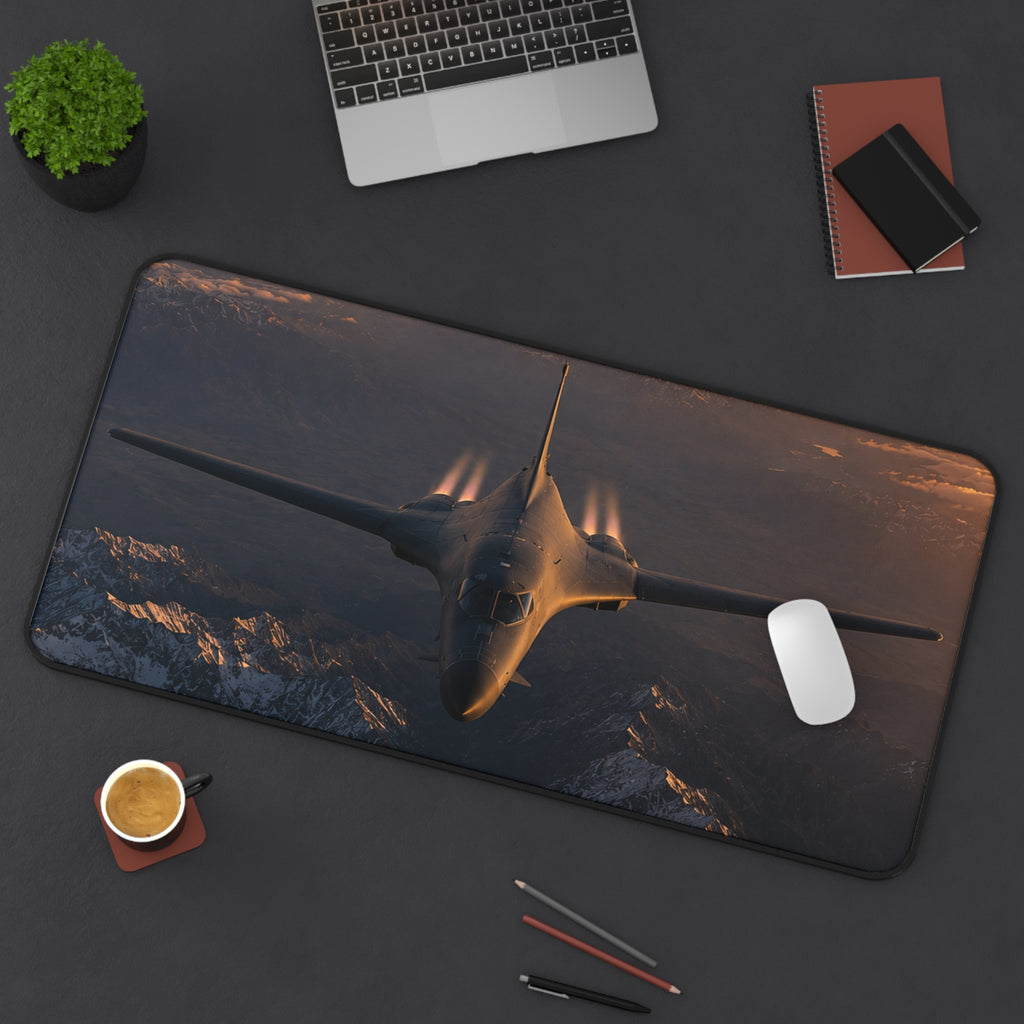 B-1B Lancer Forward Flight Desk Mat - Military Aviation Office Gift - Air Force Veteran Gift